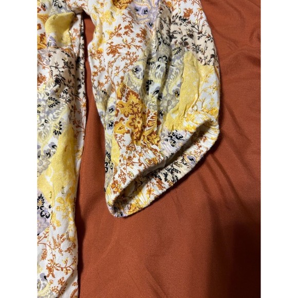 Matilda Jane Good Hart Womens Rockport Blouse Size XS X- Small Sleeve Flowers - Picture 5 of 5